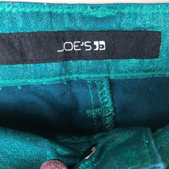JOE’S mermaid high-shine, metallic green pants - Picture 4 of 5